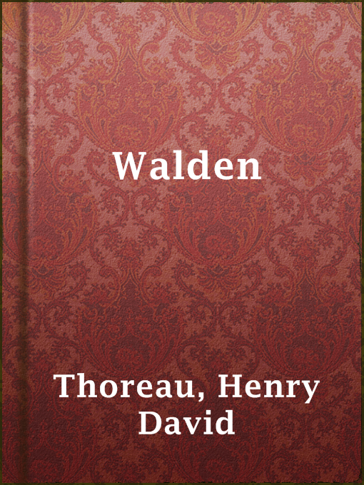 Henry David Thoreau创作的Walden作品的详细信息 - 可供借阅